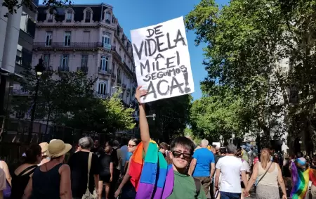 Marcha Federal LGTBIQ+: los manifestantes se movilizan en repudio a los dichos de MIlei