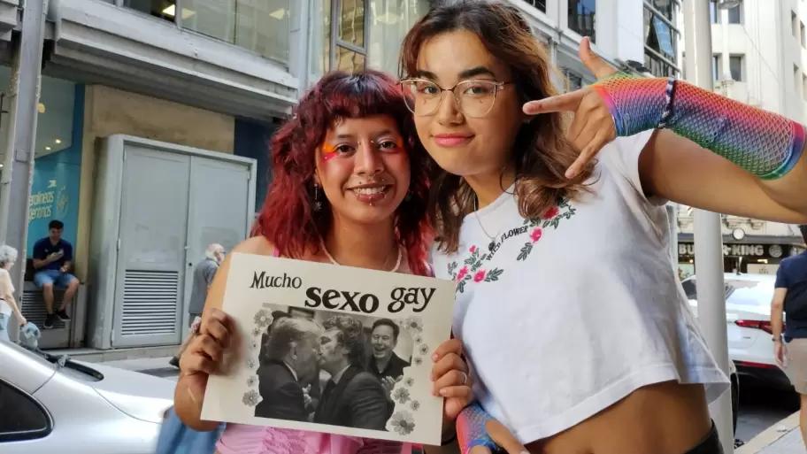 Organizaciones del colectivo LGTBIQ+ marcharon este sbado a Plaza de Mayo