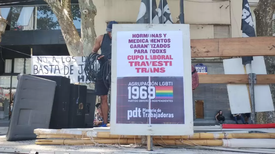 Marcha Federal LGTBIQ+: los manifestantes se movilizan a la Plaza de Mayo