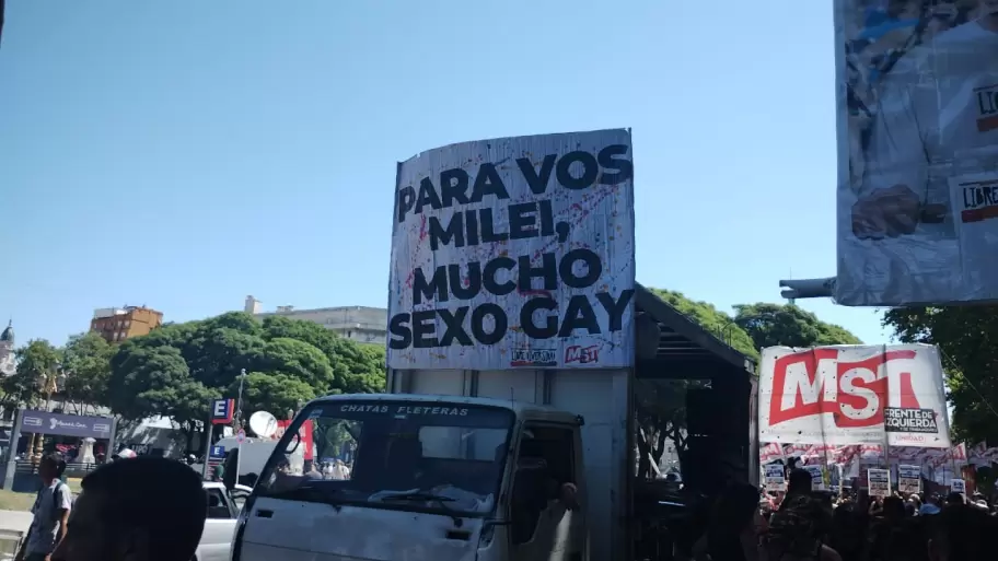 Marcha Federal LGTBIQ+: los manifestantes se movilizan a la Plaza de Mayo