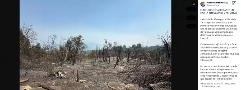 Las autoridades confirman que los incendios fueron intencionales