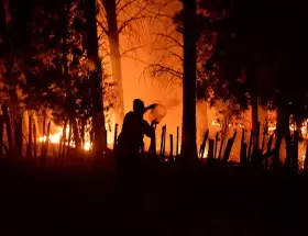 El incendio ms importante se encuentra dentro del Parque Nacional Nahuel Huapi