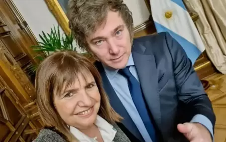 Patricia Bullrich y Javier Milei