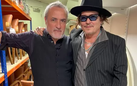 El "Corcho" Rodrguez y Johnny Depp