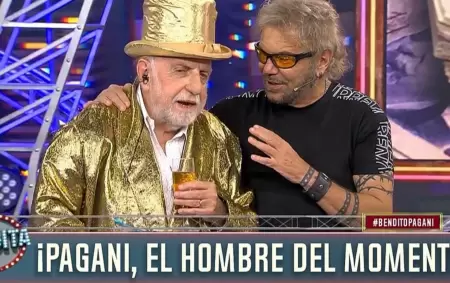 Horacio Pagani y Beto Casella, tras la llegada magistral del periodista deportivo que gan en la quiniela.