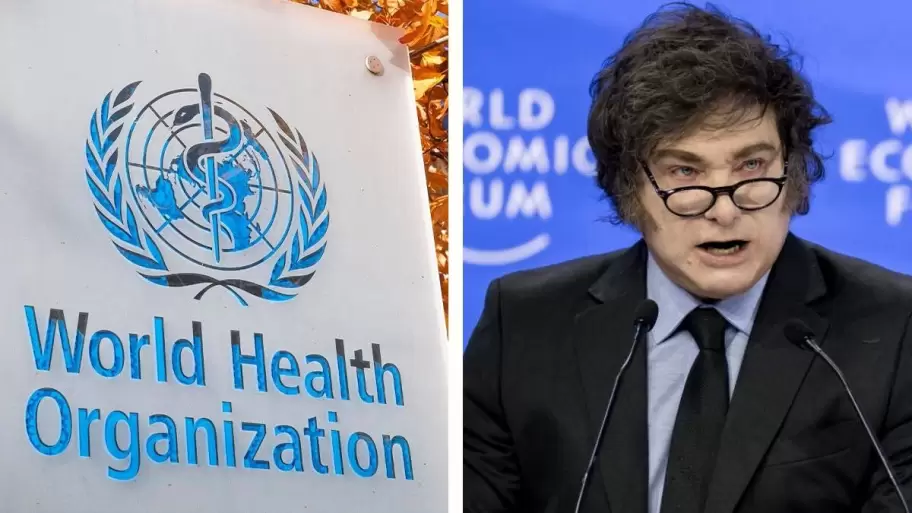 Javier Milei retir a la Argentina de su participacin en la Organizacin Mundial de la Salud (OMS),