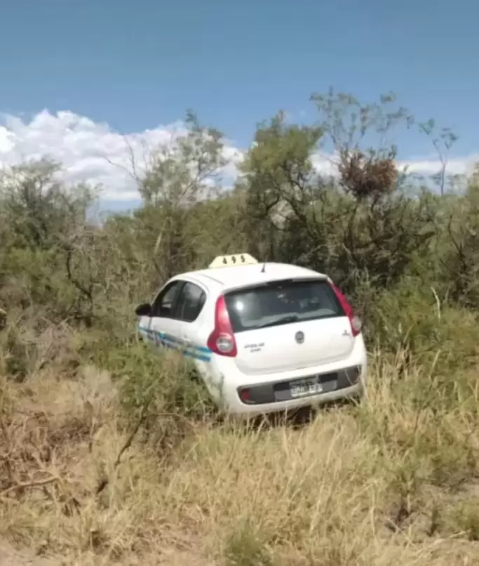 El auto desde donde se arroj la joven embarazada