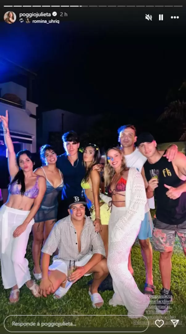 Algunos de los ex Gran Hermano que disfrutaron de la pool party de Juli Poggio