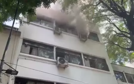 Incendio en un colegio en Caballito: ms de 60 evacuados