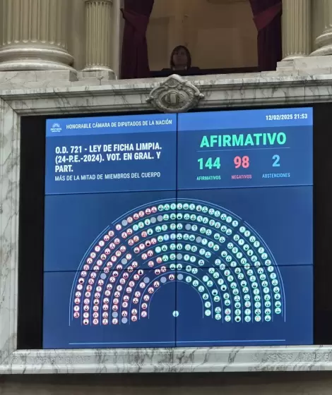 La Cmara de Diputados aprob con 144 votos positivos