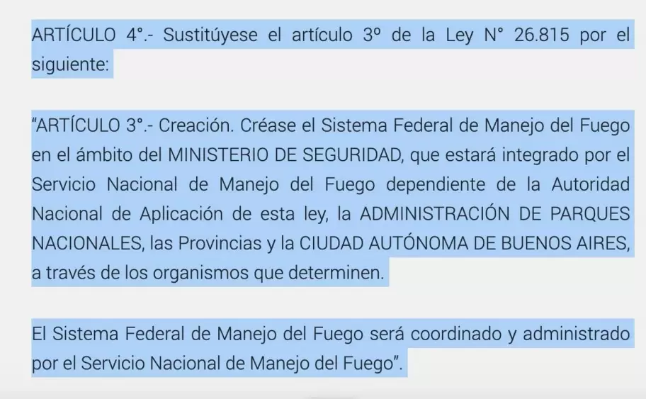 Patricia Bullrich es la responsable de la lucha contra el fuego desde diciembre