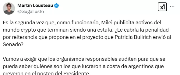 Javier Milei sorprendi al recomendar en redes sociales un token denominado $LIBRA.