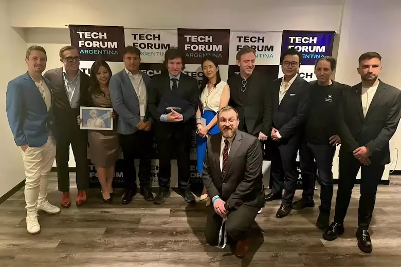 Javier Milei en el Tech Forum Argentina