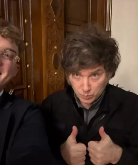 Hayden Davis y Javier Milei