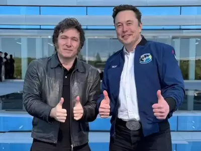 Javier Milei con Elon Musk