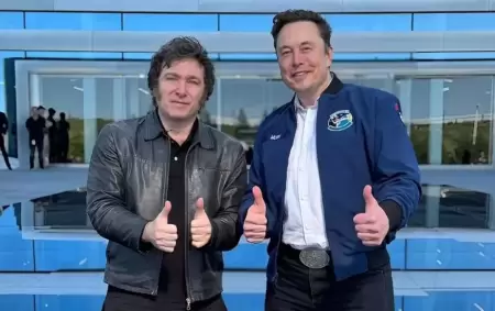 Javier Milei con Elon Musk