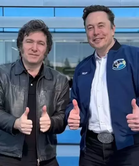 Javier Milei con Elon Musk