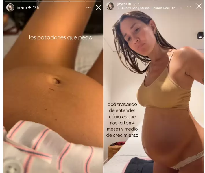 Jimena Barn muestra los avances de su embarazo