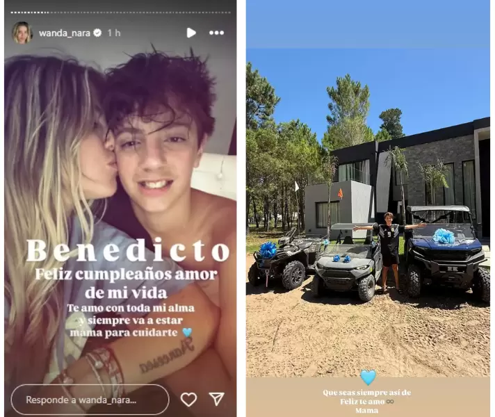 Wanda Nara se encuentra de festejo por el cumpleaos de su hijo, Benedicto