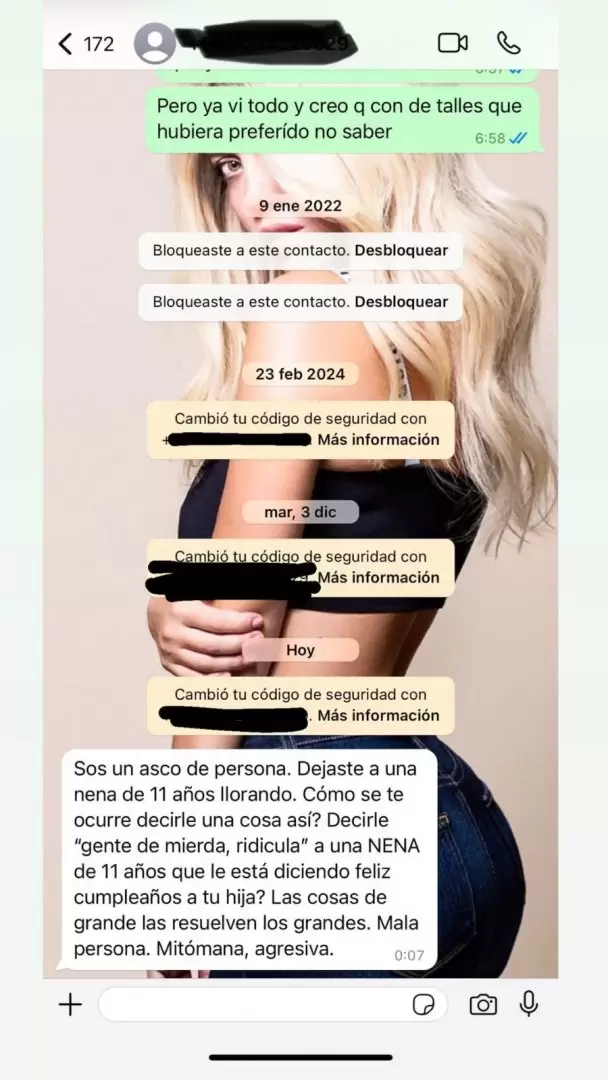 La China Surez denunci a Wanda Nara por filtrar su mensaje