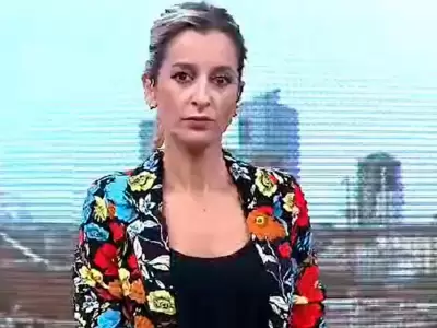 Mariela Fernndez segundos antes de explotar