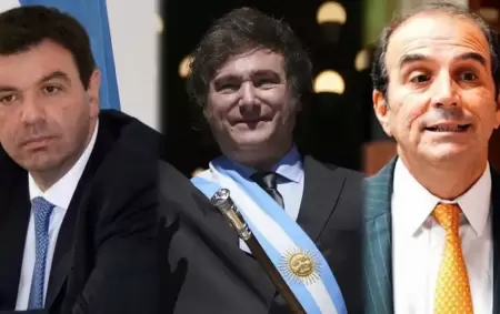 Ariel Lijo, Javier Milei y Manuel Garca-Mansilla