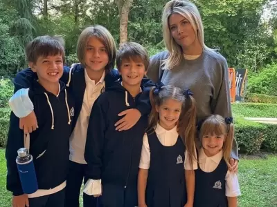 Wanda Nara y sus cinco hijos