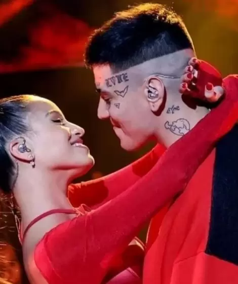 Emilia Mernes y Duki, juntos en las malas y en las buenas.