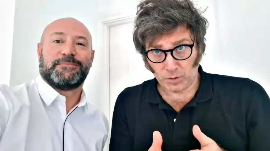 Diego Spagnuolo y Javier Milei