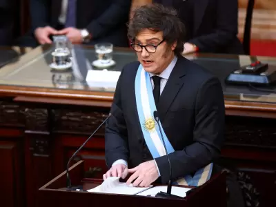 Javier Milei en su segunda apertura de sesiones ordinarias en el Congreso