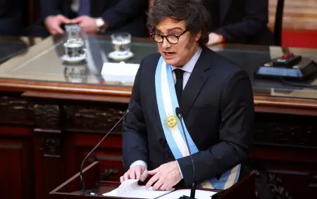 Javier Milei en su segunda apertura de sesiones ordinarias en el Congreso