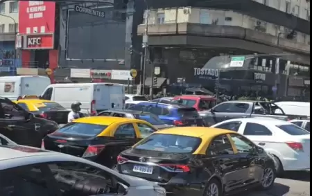 Caos en la 9 de Julio por los cortes de luz