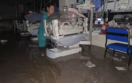 El Hospital Penna colaps por la lluvia y el subsuelo qued inundado