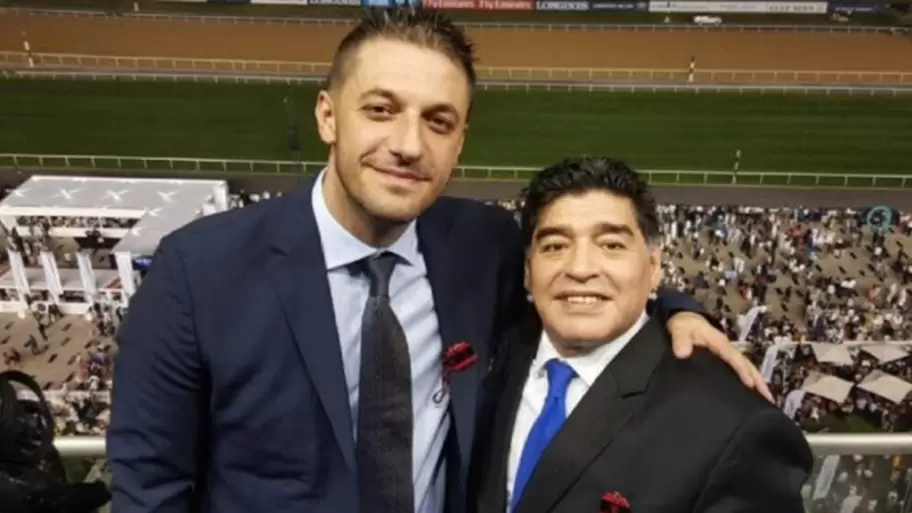 Matas Morla y Diego Maradona