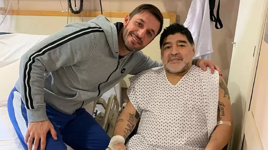 Matas Morla y Diego Maradona