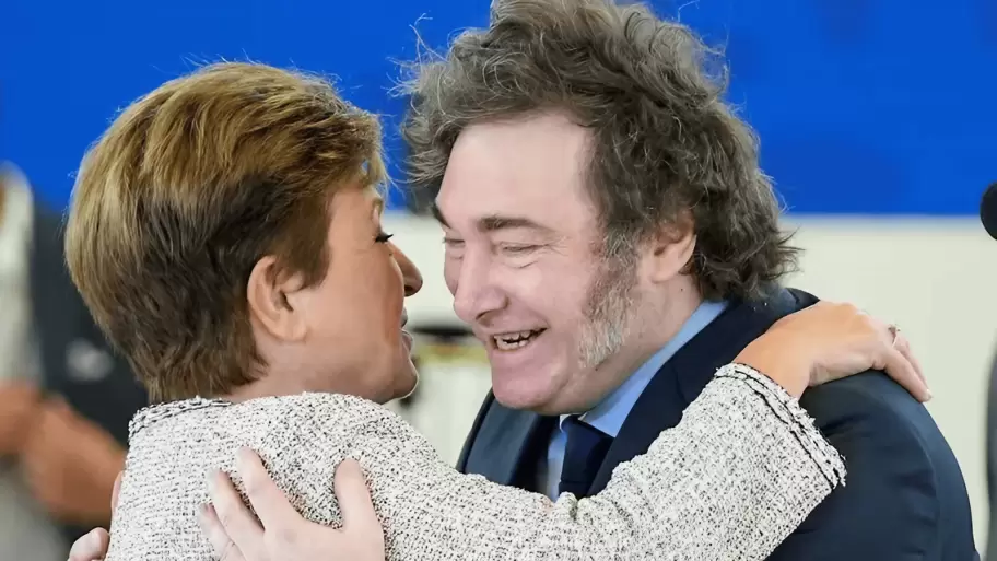 Kristalina Georgieva y Javier Milei