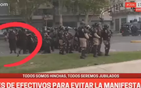 Escndalo en el Congreso: la polica y el arma plantada en medio de la represin