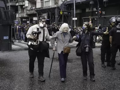 Francos critic a la Justicia por liberar a los detenidos y repiti un discurso de criminalizacin de la protesta.