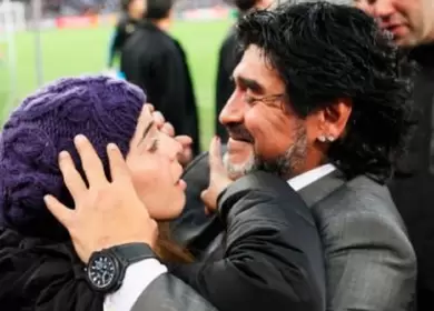 Dalma y Diego Maradona.