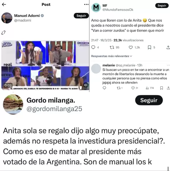 As reaccionaron los usuarios al tweet del Manuel Adorni