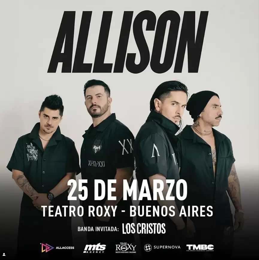 Allison vuelve a Argentina: una noche de punk rock y nostalgia en el Teatro Roxy