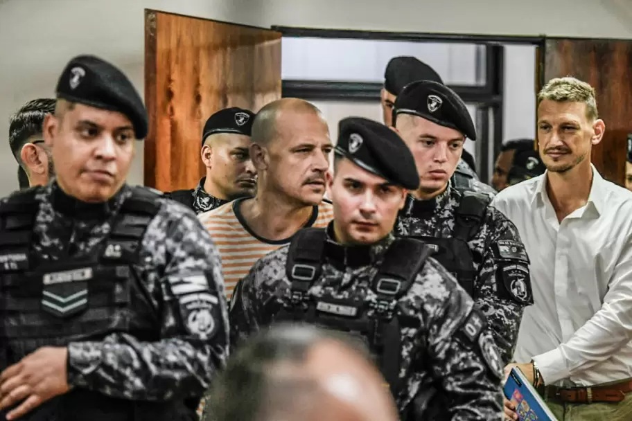 Germn y Sebastin Kiczka durante la jornada del juicio