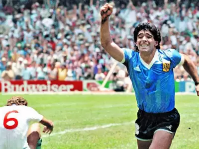 Maradona en su cruzada contra los ingleses