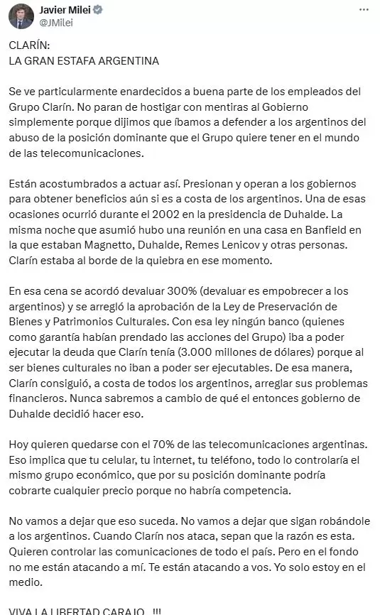 Clarín, la gran estafa argentina