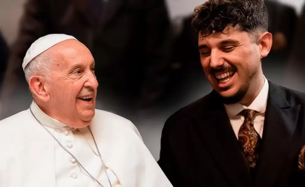 "Gracias por hacer reír a la gente": el día que el Papa se cruzó con Luquitas Rodríguez y revindicó el arte