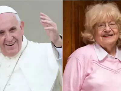 El Papa Francisco y Amalia Damonte, la única "novia" que tuvo en su infancia.
