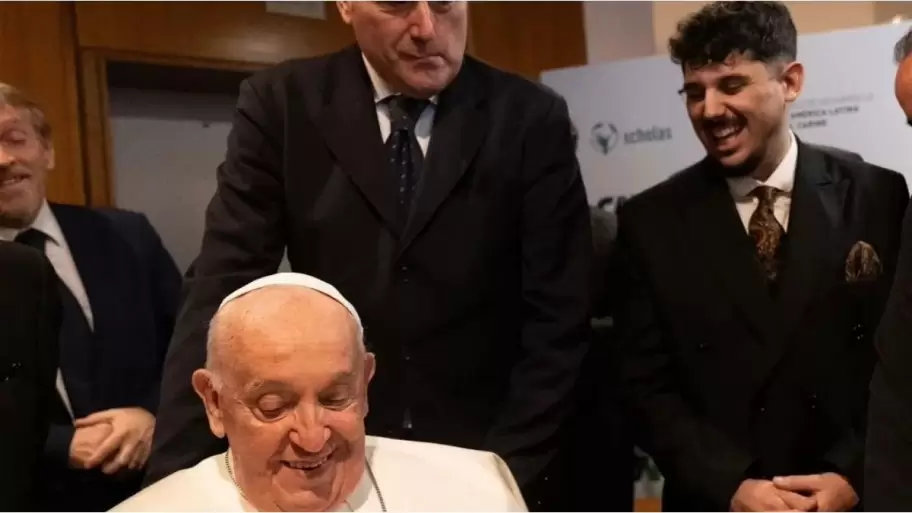 El encuentro entre el Papa y Luquitas Rodríguez