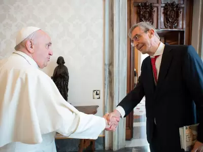 El Papa Francisco y Nelson Castro