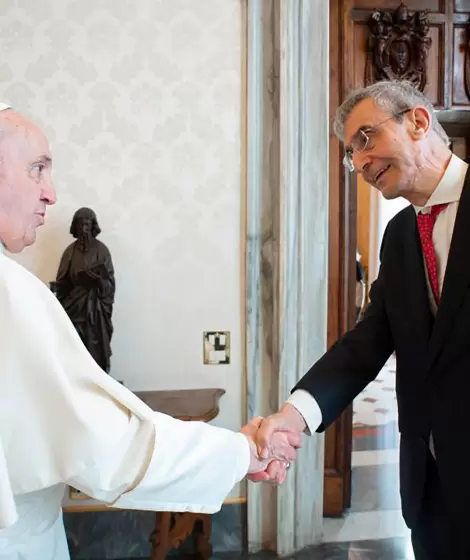 El Papa Francisco y Nelson Castro