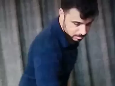 El ex funcionario de La Libertad Avanza Francisco Carlos Sánchez Gamino en el video en el cual el presidente de San Lorenzo recibe una coima.
